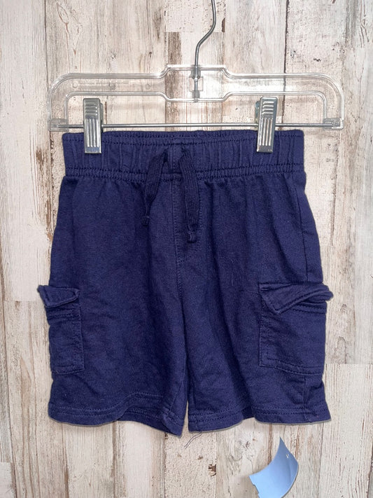 NAVY JUMPING BEANS COTTON CARGO SHORTS, BOY 3T