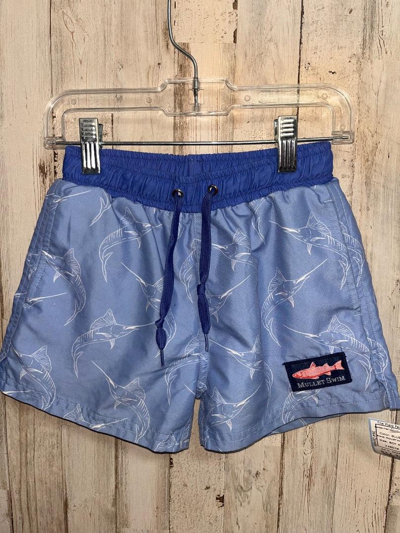BLUE MULLET SWIM SWORD FISH SWIM SHORTS, BOY 4T
