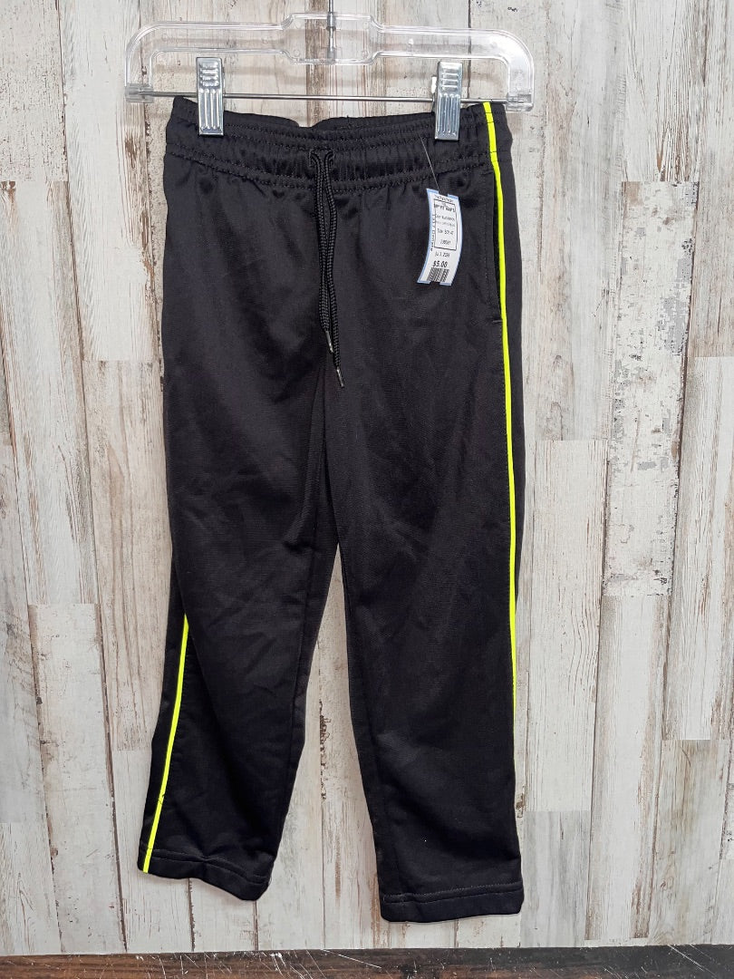BLACK/NEON JUMPING BEANS DRY FIT PANTS, BOY 4T