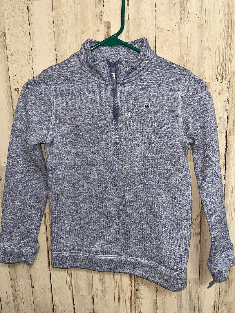 BLUE CROWN & IVY KNIT HALF ZIP PULLOVER, BOY 10/12