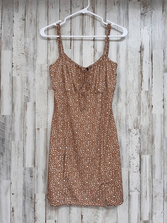TAN STREETWEAR SOCIETY CHEETAH PRINT DRESS, LADIES L