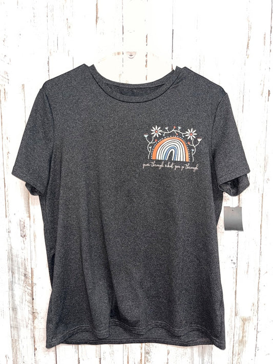 BLACK  GROW TEE, LADIES L