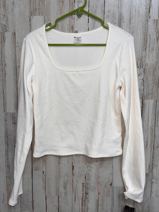 OFFWHITE NOBO RIBBED LONGSLEEVE TOP, LADIES L