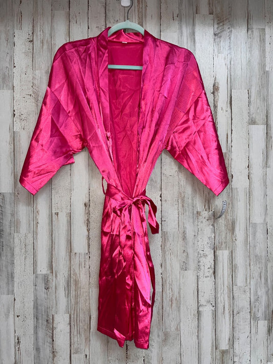 PINK  SATIN ROBE, LADIES L