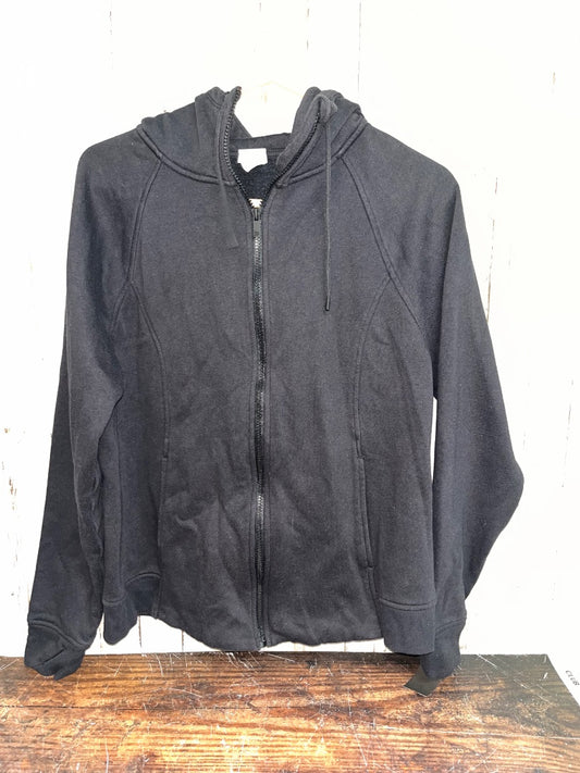 BLACK ALL IN MOTION HOODED JACKET, LADIES L