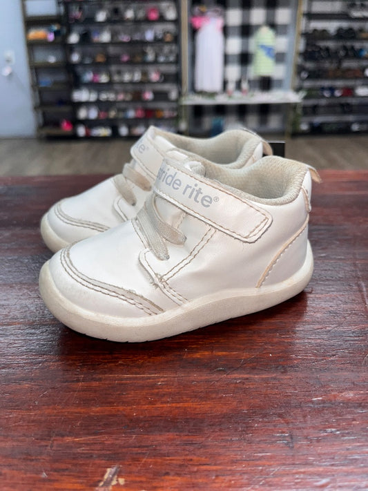 WHITE STRIDE RITE VELCRO HIGH TOPS, SHOES 4
