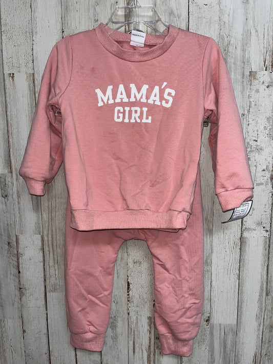 MAUVE SHEIN MAMAS GIRL 2PC JOGGER SET, GIRL 2/3