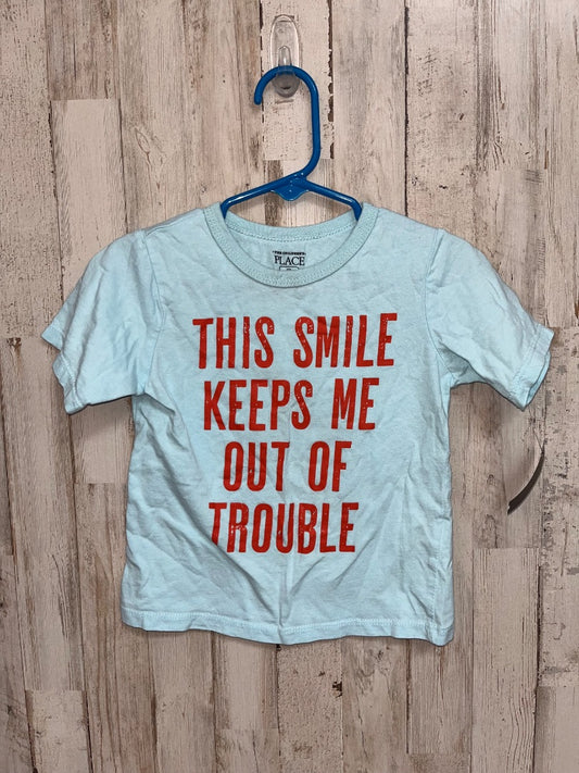 BLUE CHILDRENS PLACE SMILE TEE, BOYS 2T