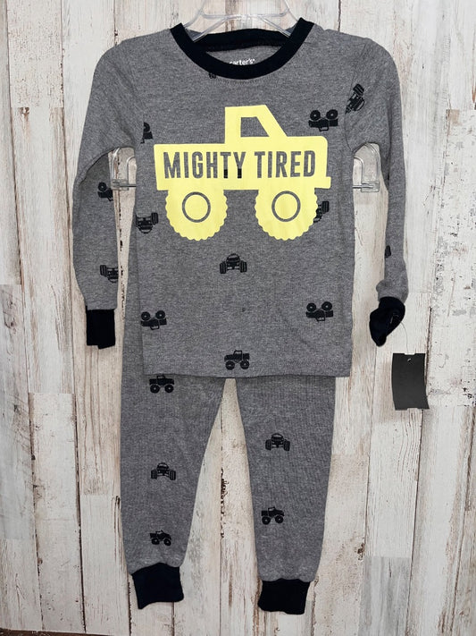 GREY CARTERS MIGHTY TIRED 2PC PJ, BOYS 2T