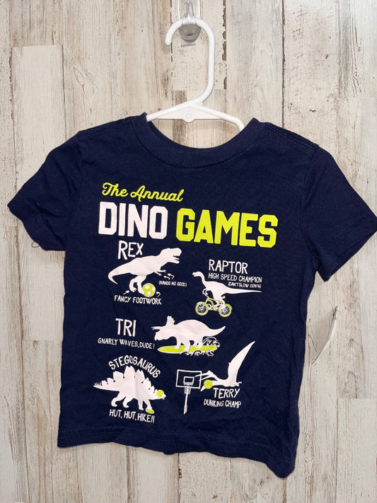 NAVY RUMI + RYDER DINO GAMES TEE, BOYS 2T