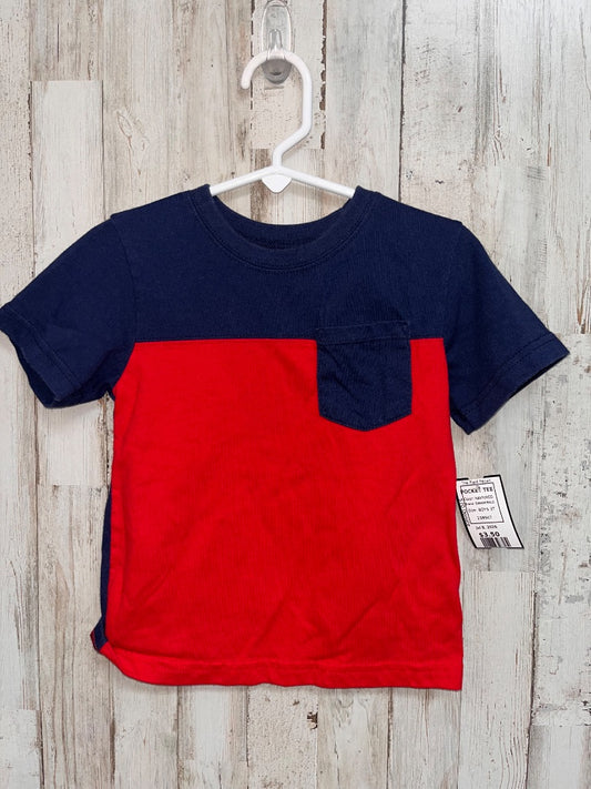NAVY/RED GARANIMALS POCKET TEE, BOYS 3T