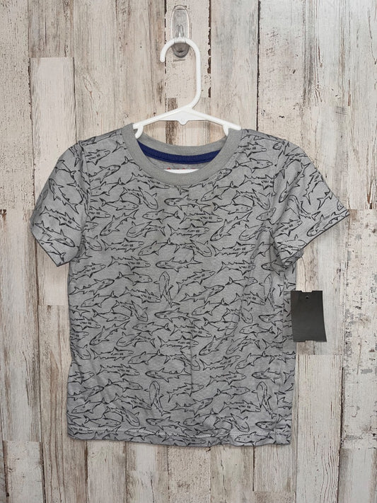 GREY CAT & JACK SHARK TEE, BOYS 3T