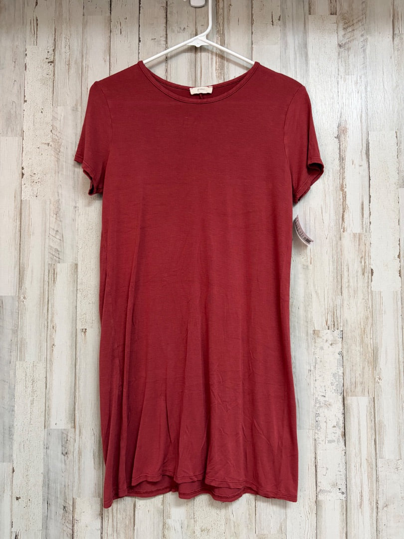 RUST PINC COTTON DRESS, LADIES M