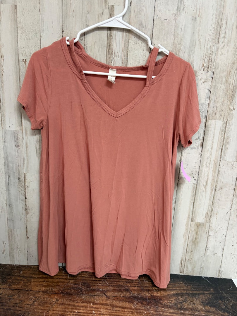 PEACH MTS VNECK TOP, LADIES M