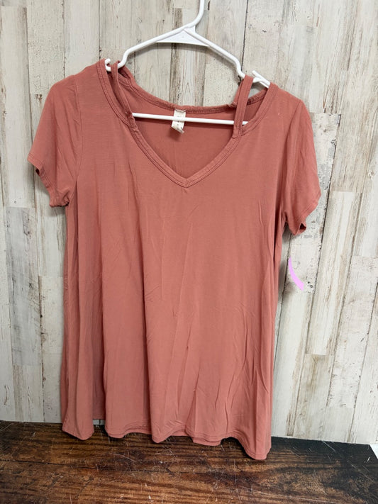 PEACH MTS VNECK TOP, LADIES M