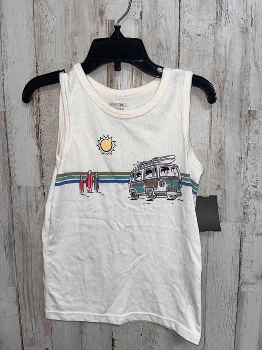 CREAM GARANIMALS CAMPER TANK, BOYS 4T