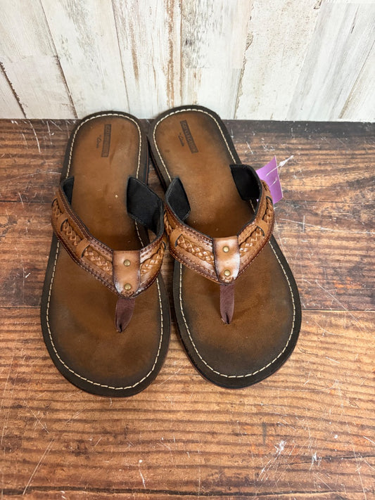 BROWN CLARKS BRAIDED SANDALS, SHOES A11
