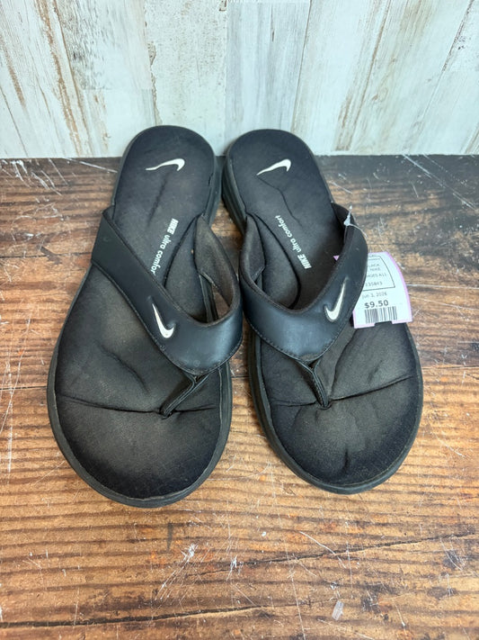 BLACK NIKE ULTRA COMFORT SANDALS, SHOES A11