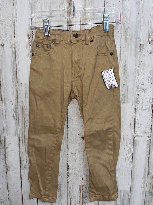 KHAKI LUCKY SKINNY STRETCH PANTS, BOYS 4T