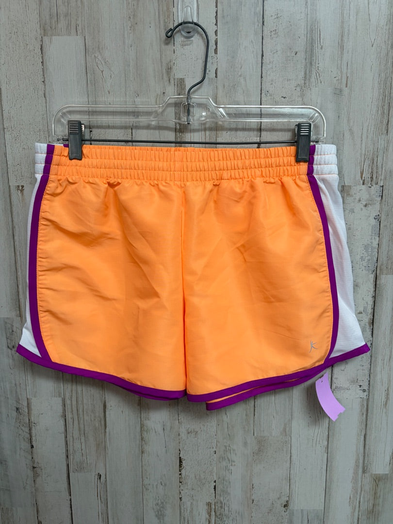 ORANGE DANSKIN ATHLETIC SHORTS, LADIES M