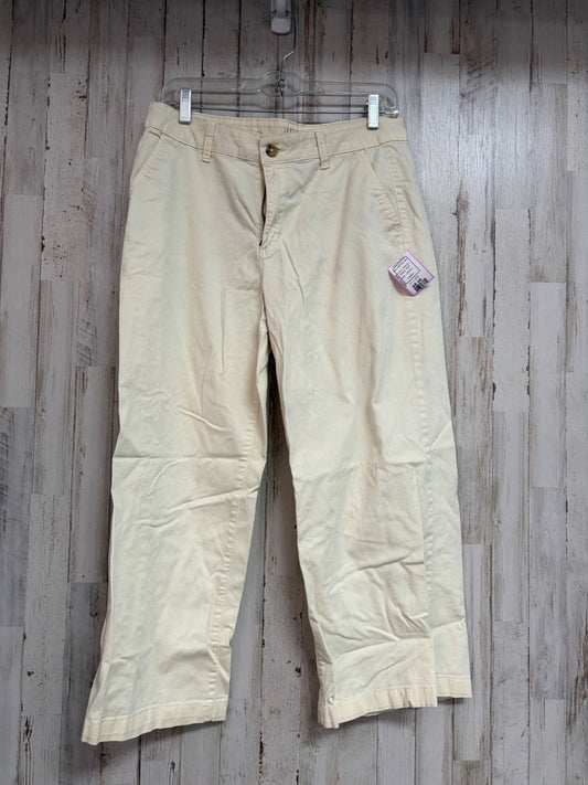 CREAM ANA SZ10 WIDE LEG CROP, LADIES L