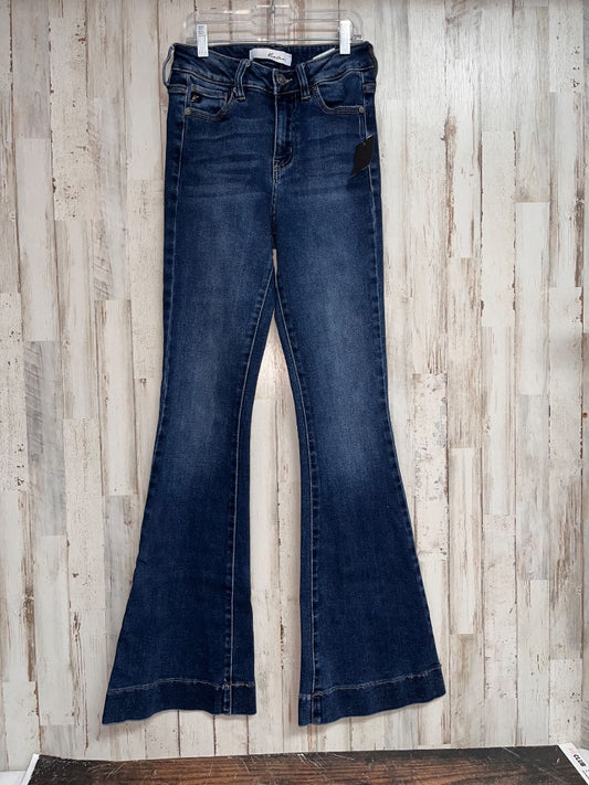 DARK DENIM KANCAN 5/26 FLARE JEANS, LADIES S