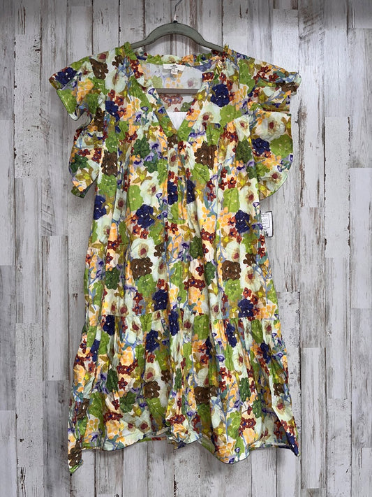 GREEN ENTRO WATERCOLOR FLORAL DRESS, LADIES S