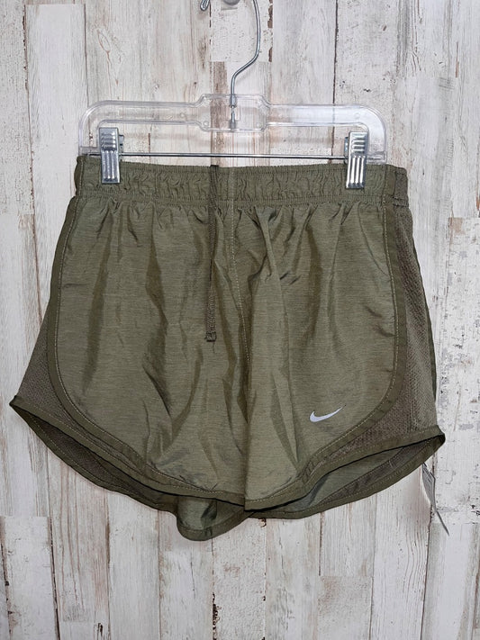 OLIVE NIKE DRY FIT SHORTS, LADIES S