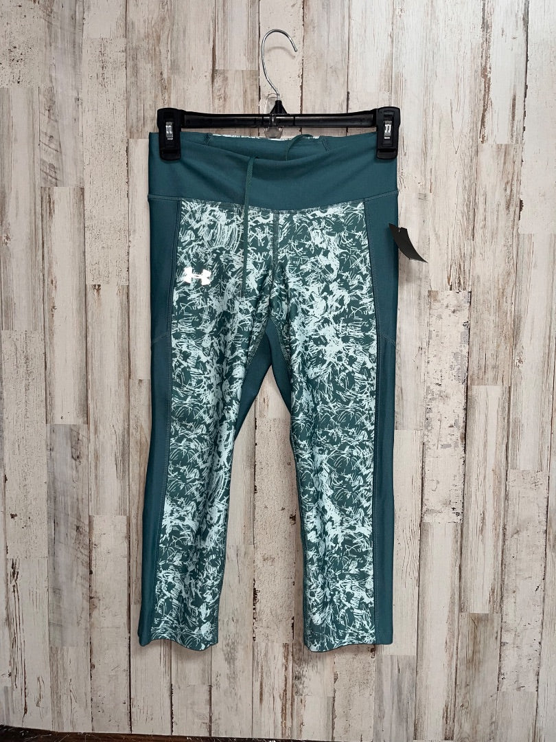 TEAL UNDER ARMOUR PRINTED LEGGINGS, LADIES S