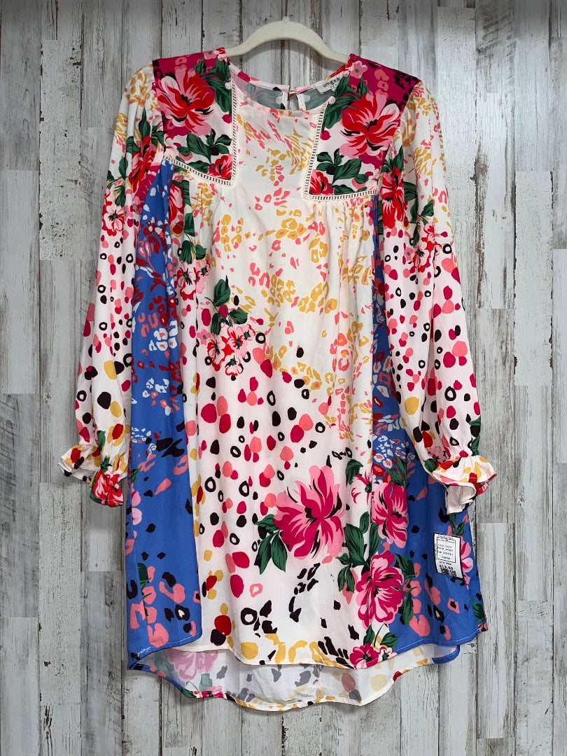 IVORY UMGEE FLORAL MULTI PATTERN DRESS, LADIES S