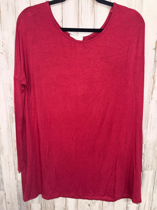 MAROON REBORN J SLINKY LONGSLEEVE TOP, LADIES M