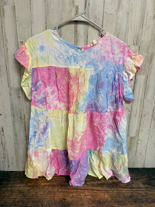 PINK ODDI TYE DYE TOP, LADIES S/M