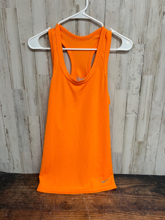 ORANGE NIKE RIBBED TANK, LADIES M