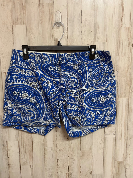 BLUE OLD NAVY SZ6 PRINTED SHORTS, LADIES M