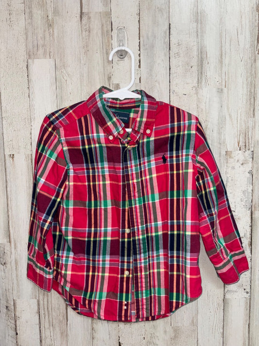 Multi Ralph Lauren Plaid button up, Boy 3T