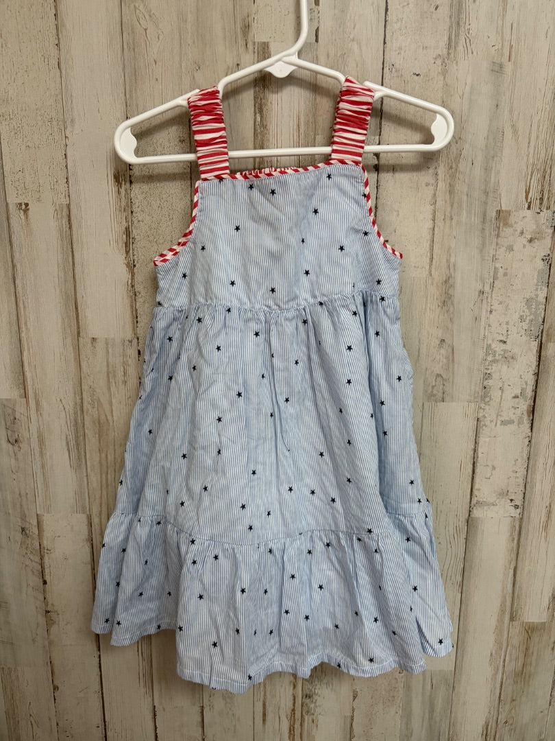 blue CAT & JACK star & stripe dress, girl 2t