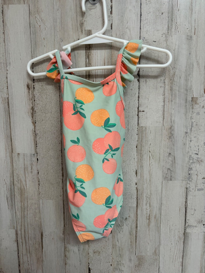 sage just one you orange swimsuit, girl 2t