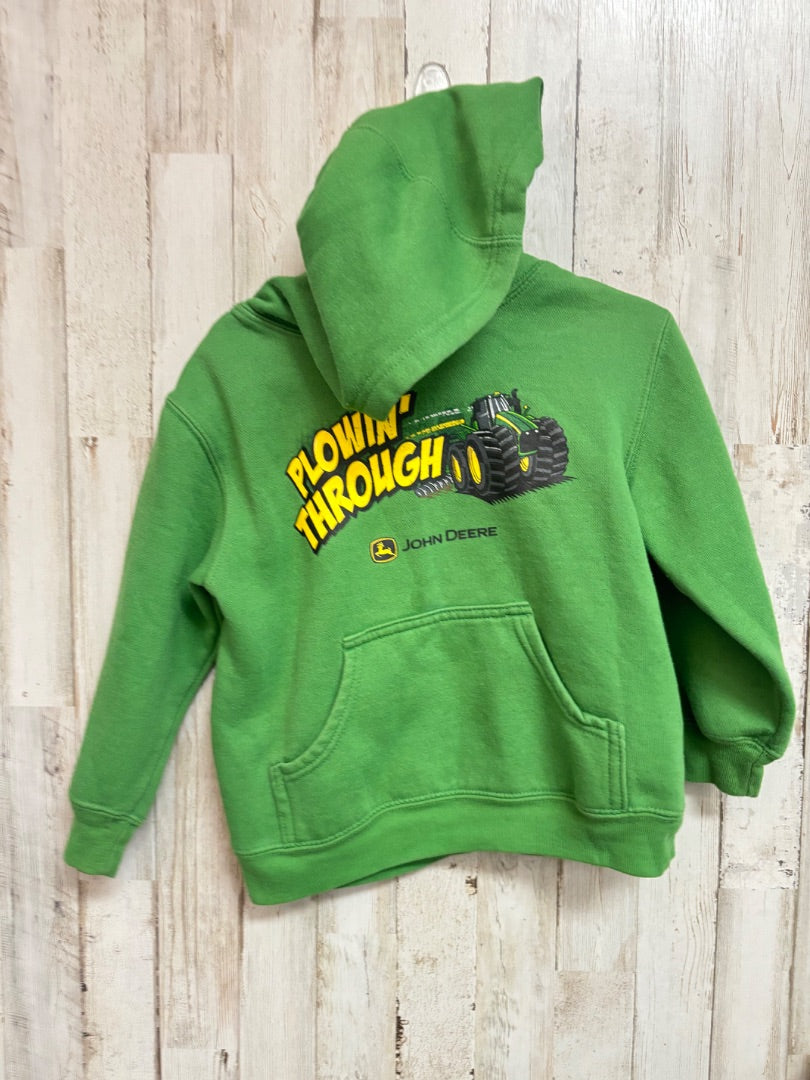 GREEN JOHN DEERE PLOWING HOODIE, BOYS 4T