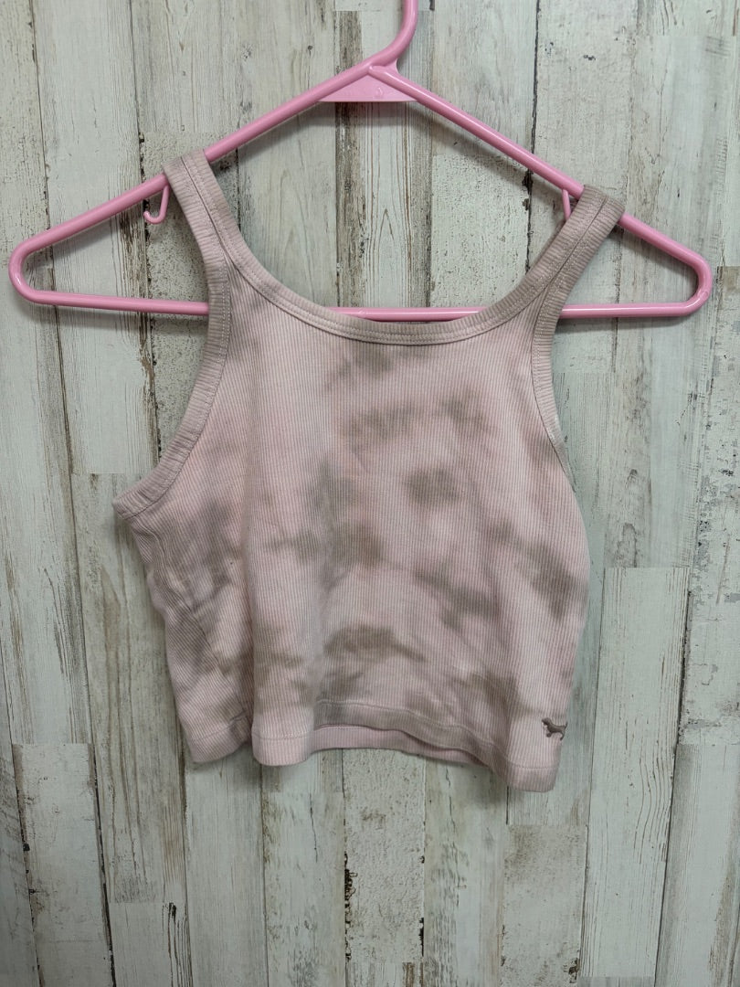 pink/grey pink dye crop tank, LADIES XS