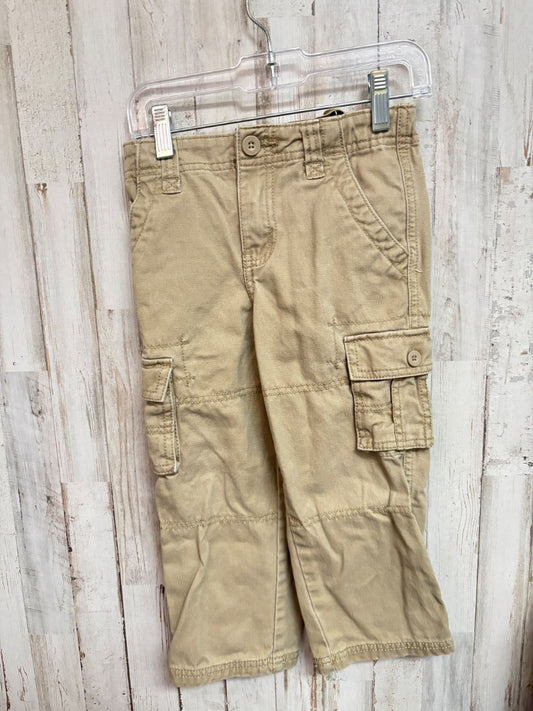 KHAKI HEALTHTEX CARGO PANTS, BOYS 4T