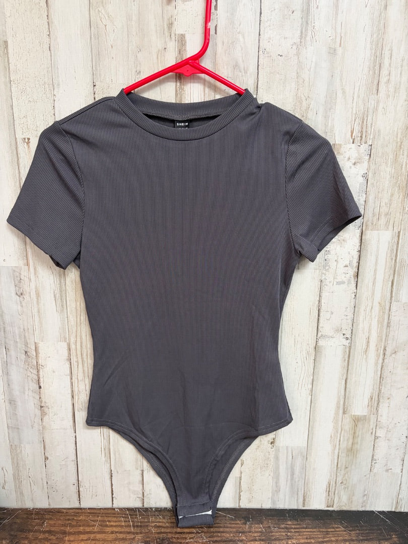 grey shein ribbed top, LADIES S