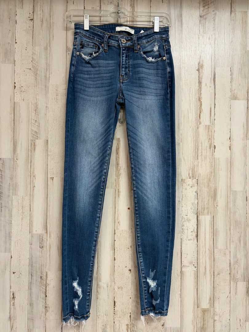 denim kancan sz3/25 distressed jeans, Ladies S