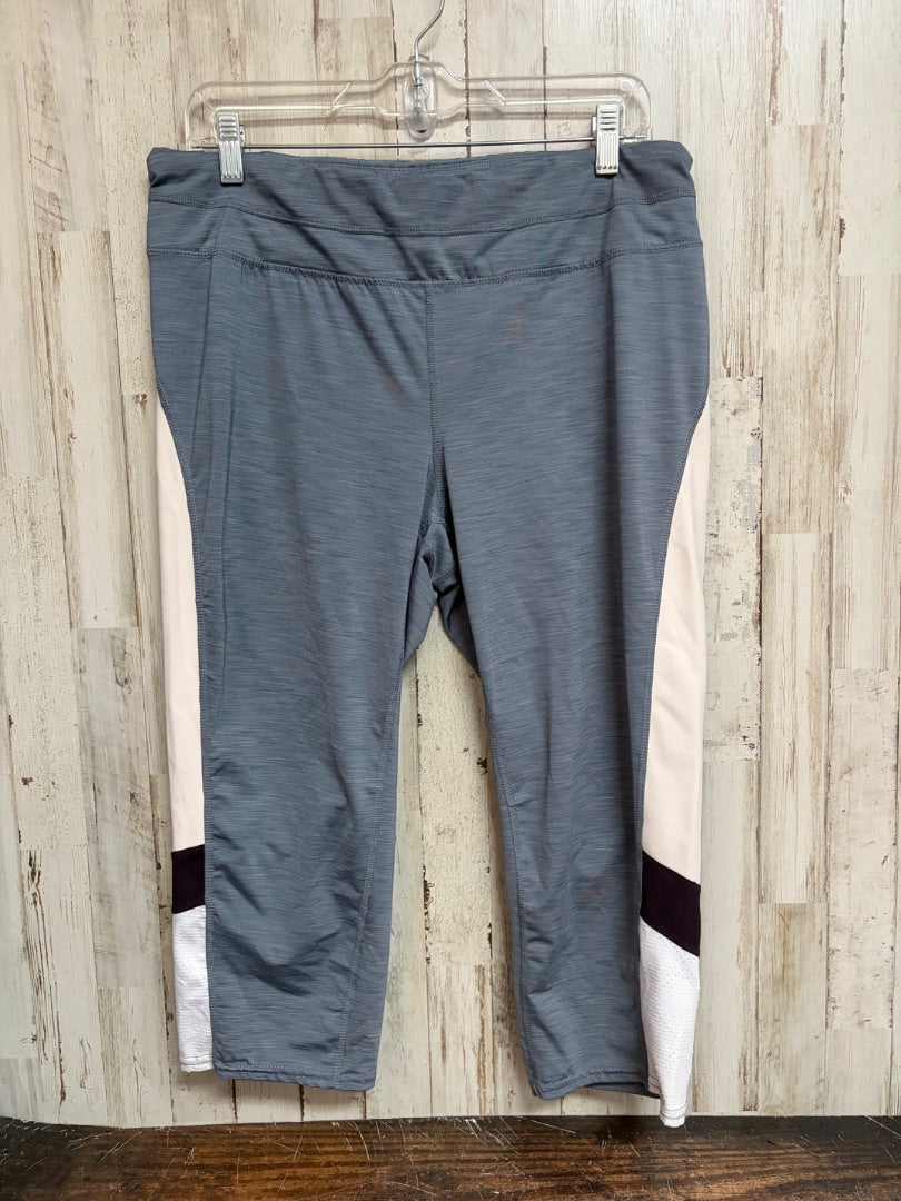GREY TANGERINE HEATHERED LEGGINGS, LADIES 2X