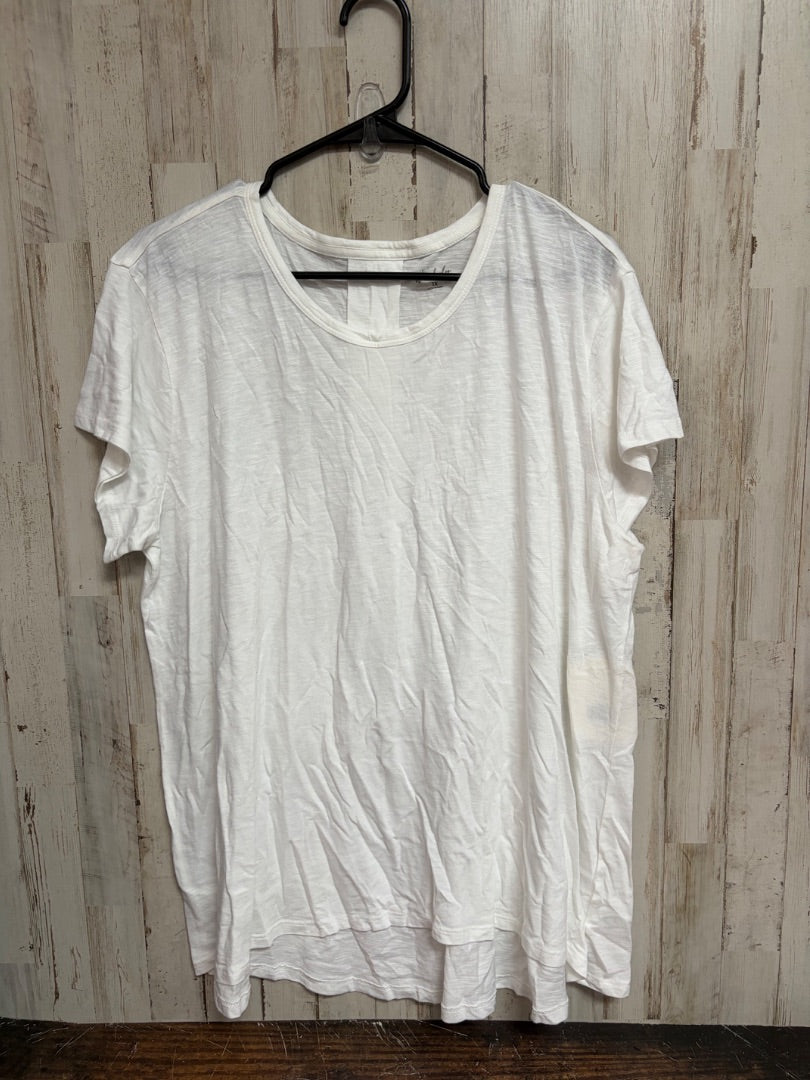 WHITE WONDERLY COTTON TOP, LADIES 1X