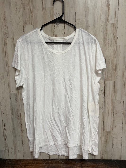 WHITE WONDERLY COTTON TOP, LADIES 1X