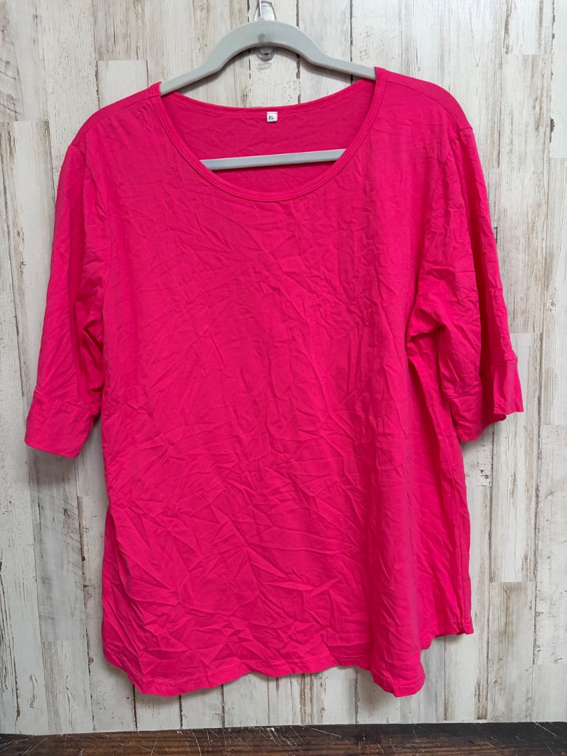 PINK  COTTON TOP, LADIES XL