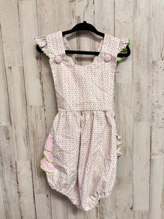 White Posh pickle Floral bubble, Girl 2T