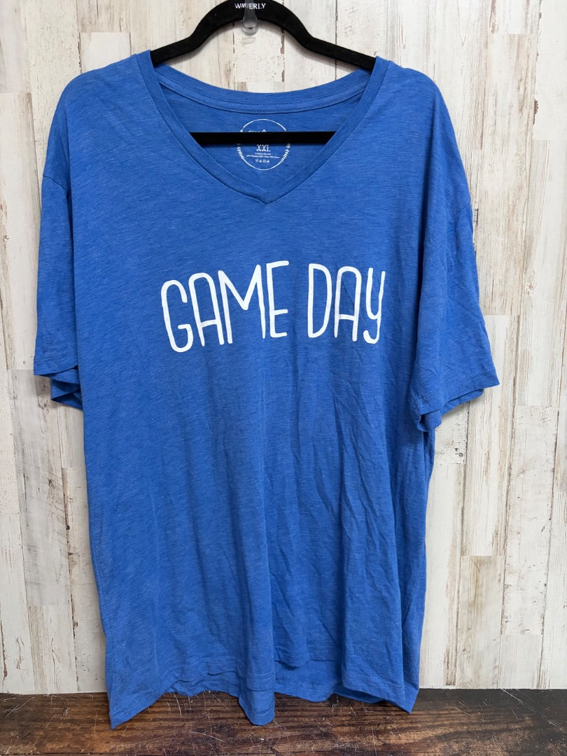 BLUE JANE MARIE GAME DAY TEE, LADIES 2X