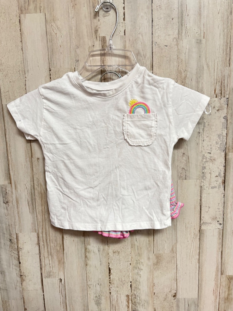 White GARANIMALS Rainbow 2pc set, Girl 2T