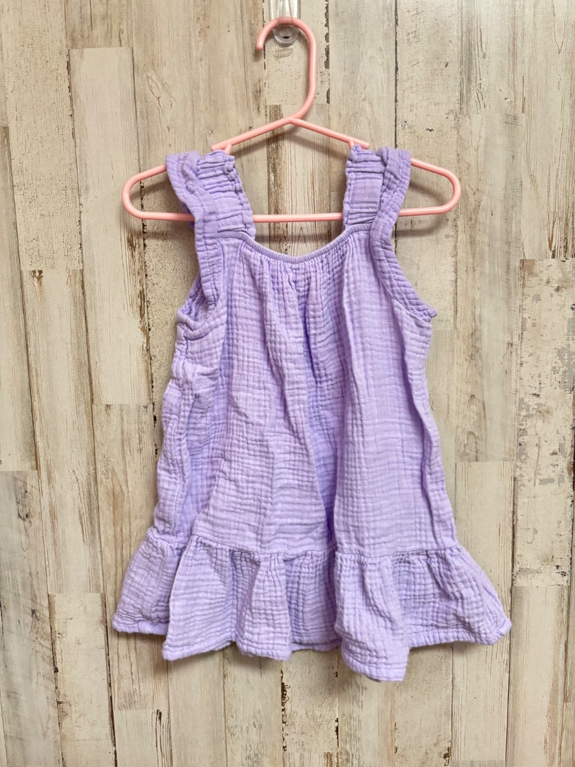 PURPLE WONDER NATION MUSLIN DRESS, GIRLS 2T